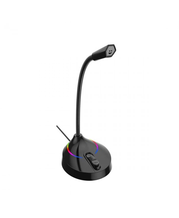 Havit Gamenote GK55 RGB USB Gaming Microphone With 7 Colour LED Light & Mute Button For Computer Laptop Mac